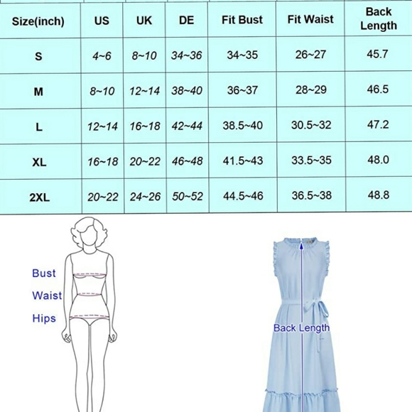 🆕⭐ Black ruffle hem sleeveless midi dress - Picture 5 of 7